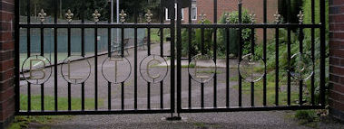 Club entrance gates, click to enlarge