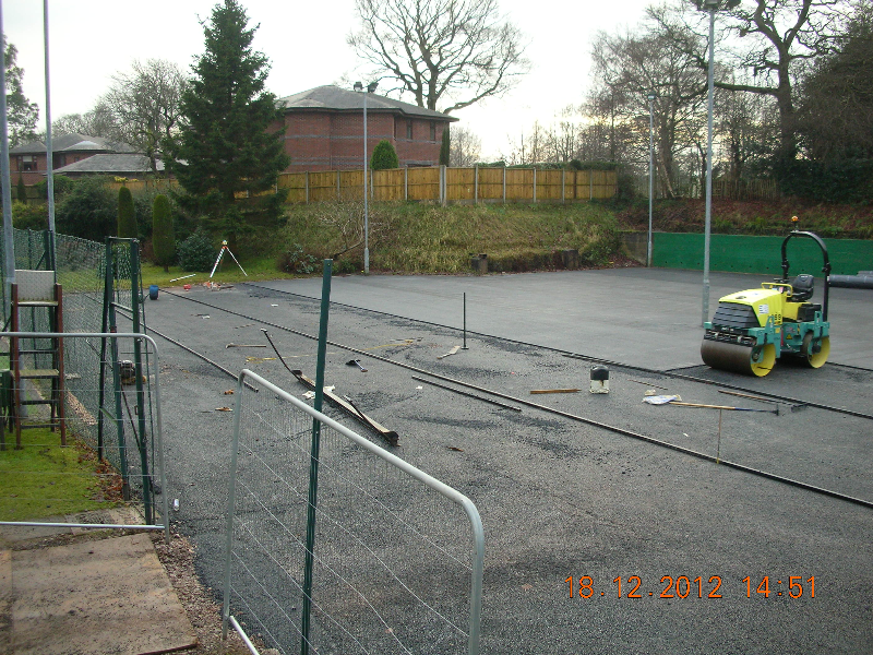 Day 26 Dec 18 Tarmac straight lining