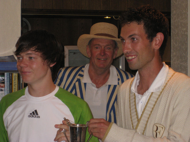 The winners with their trophy