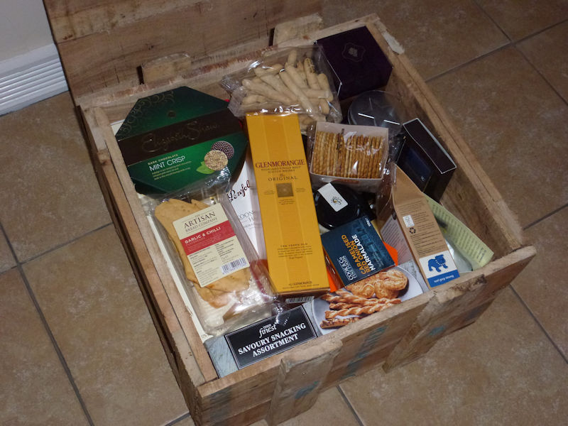 Hamper Presented to Hugh Padley, 8th December 2016